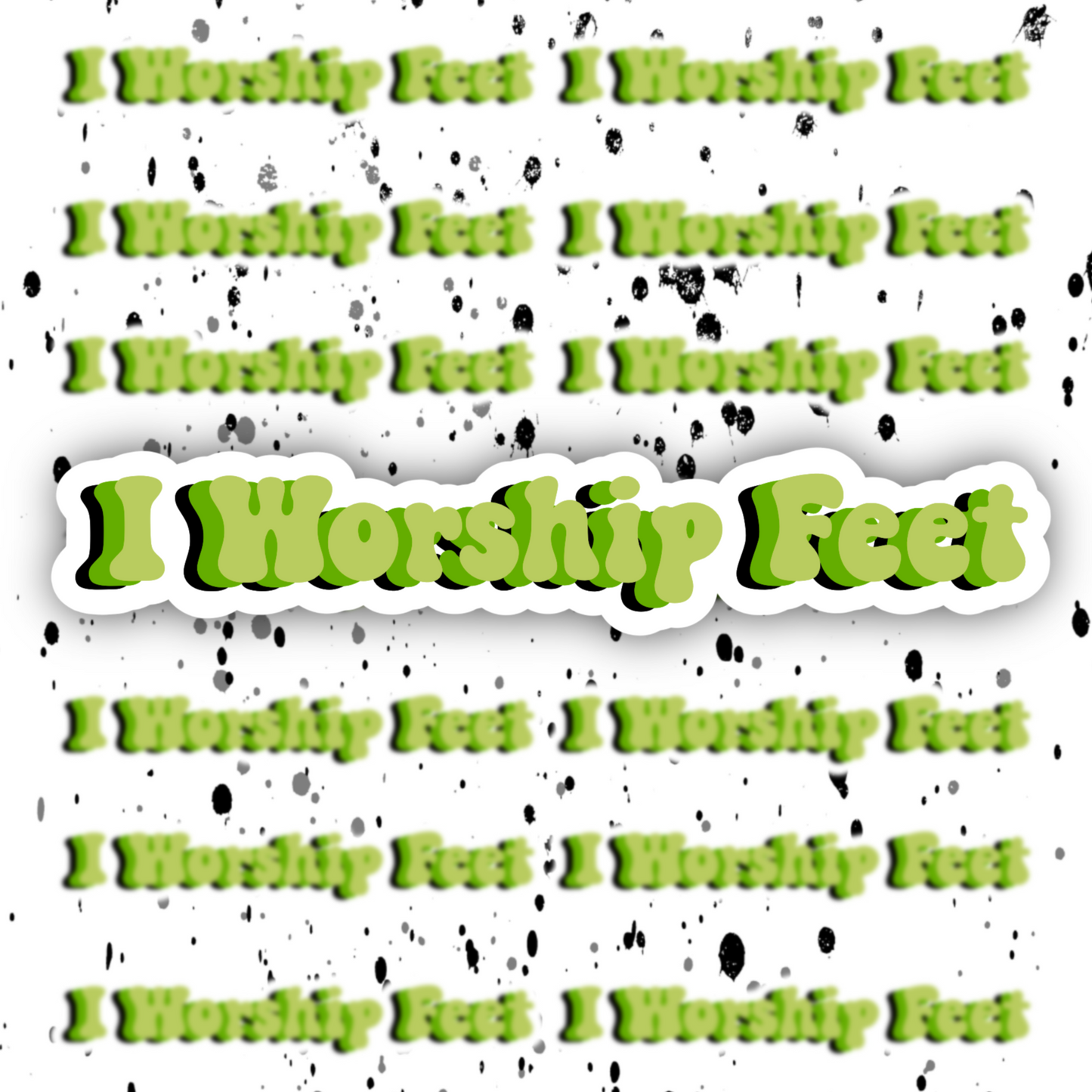 Feet Worship Sticker