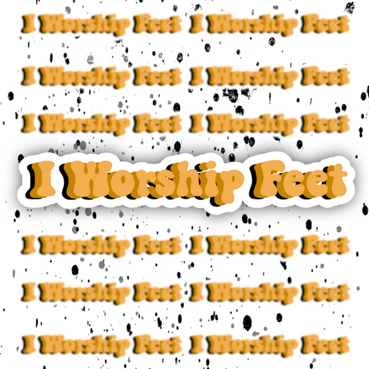 Feet Worship Sticker