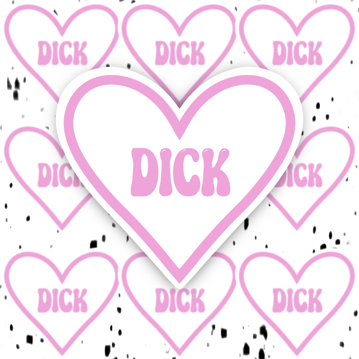 Heart Dick Sticker