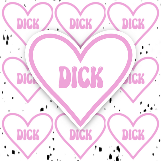 Heart Dick Sticker