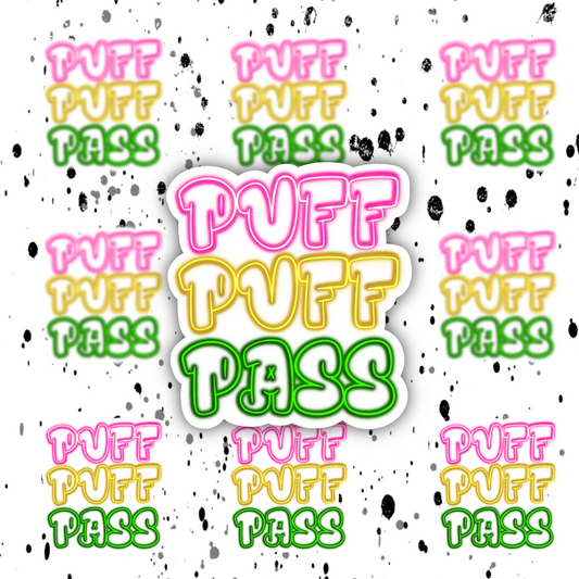 PUFF PASS Sticker