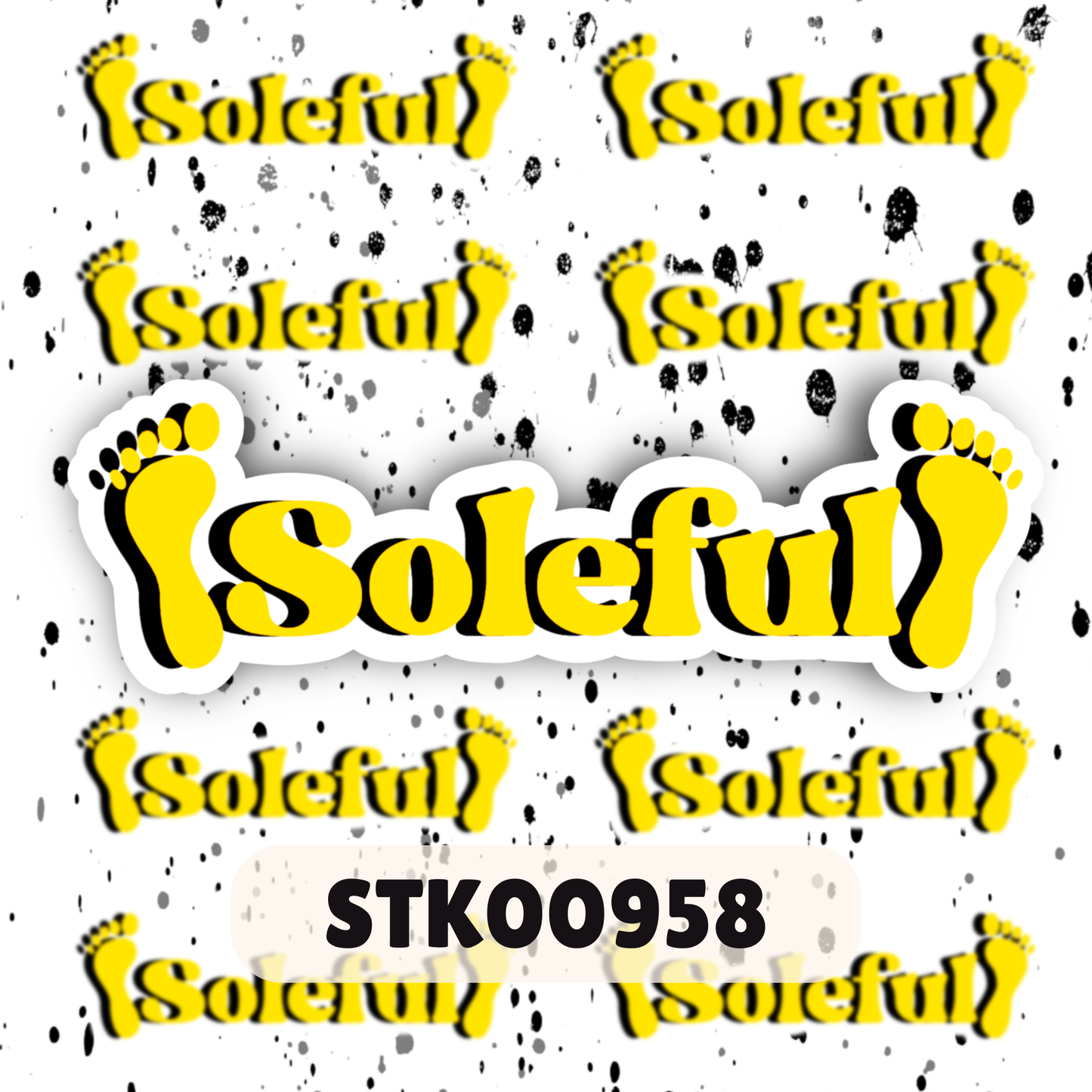 Soleful Foot Fetish Stickers