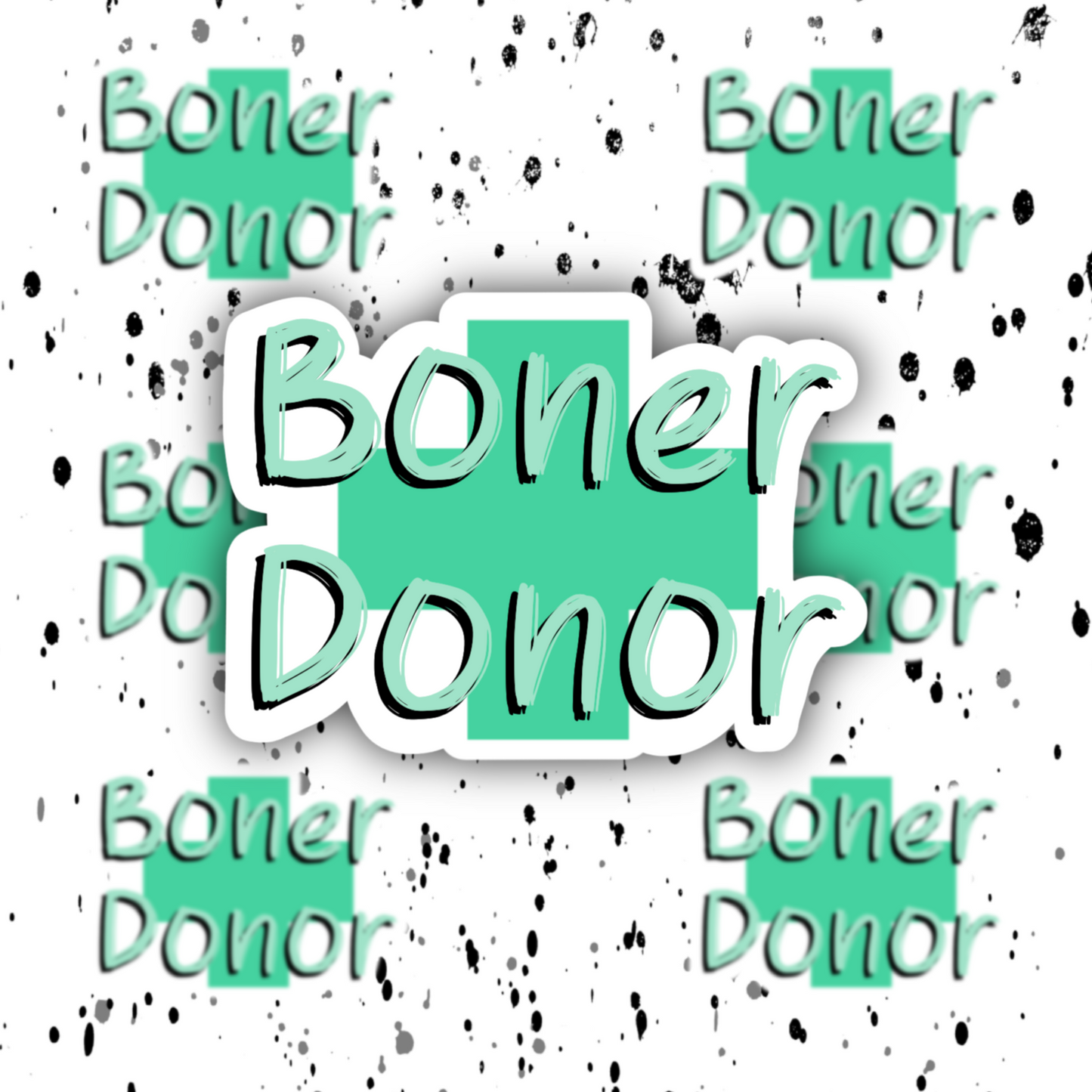 Boner Donor Sticker