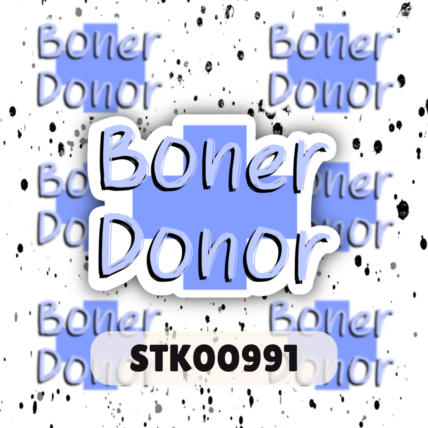 Boner Donor Stickers