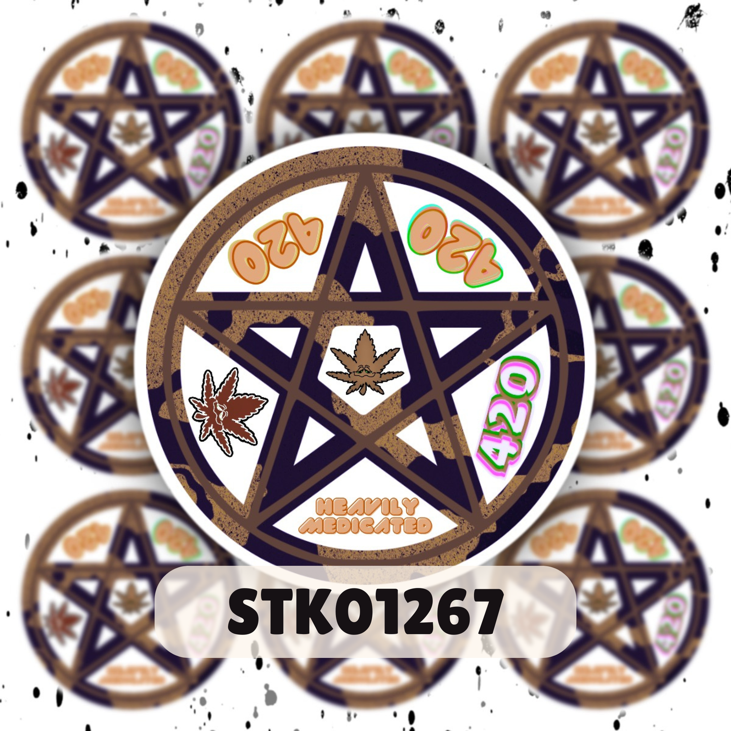 420 Pentacle Sticker