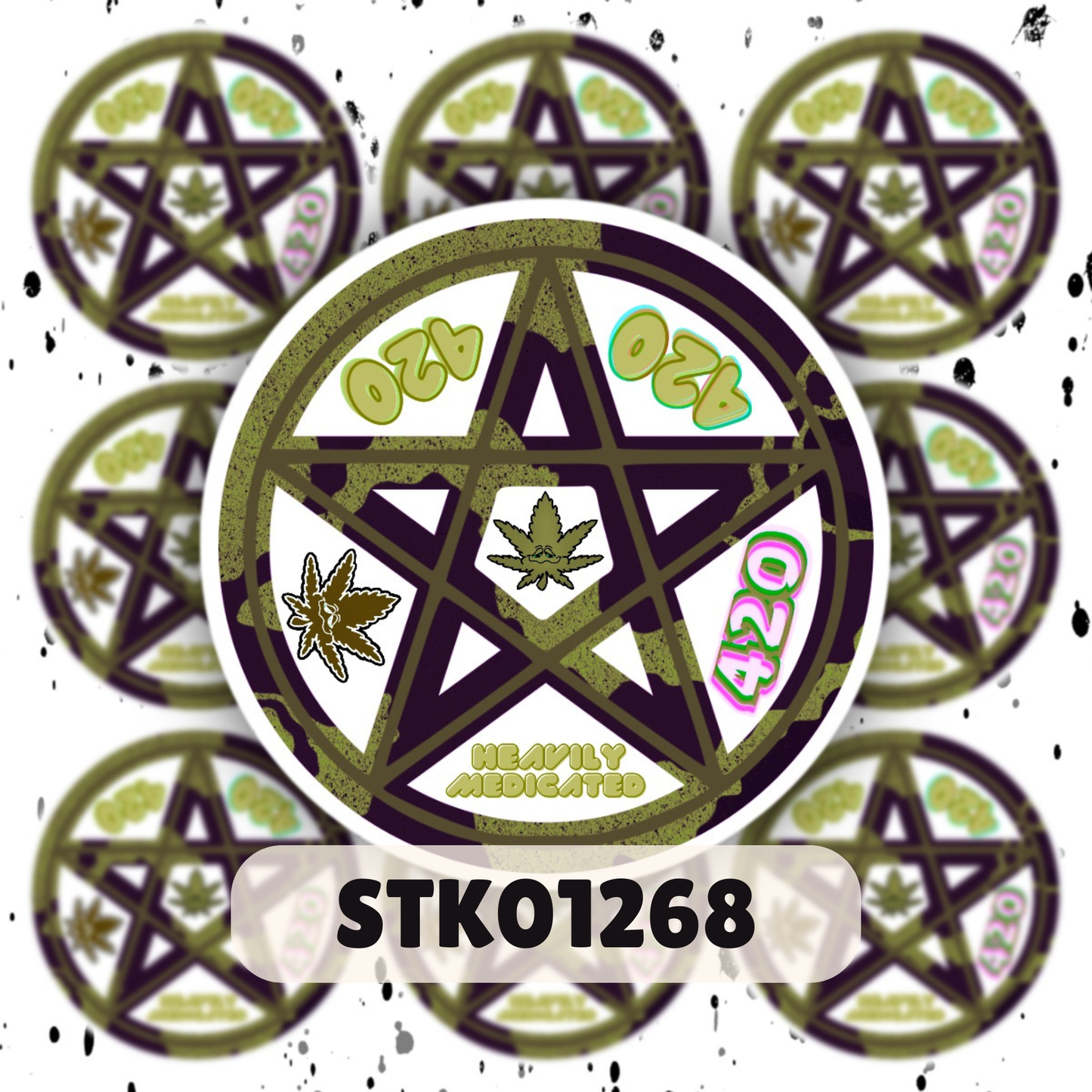 420 Pentacle Sticker