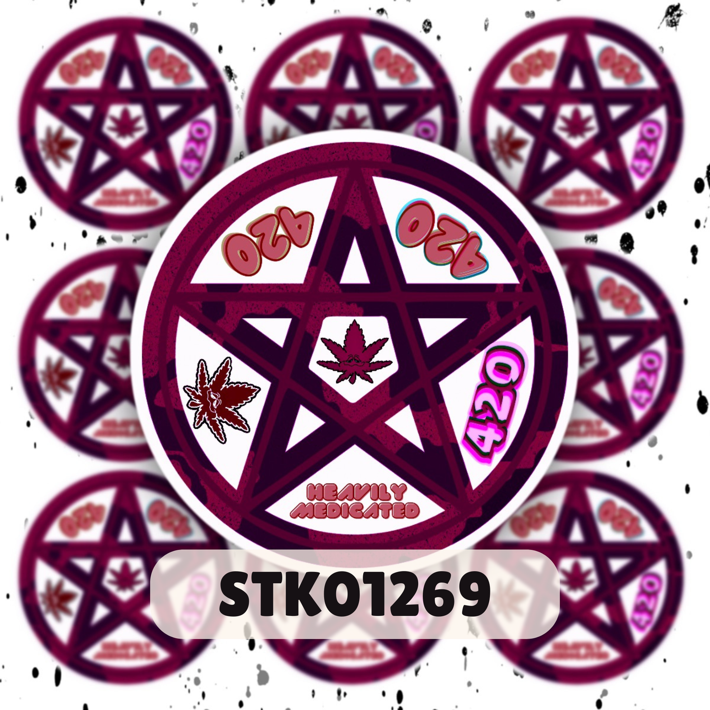 420 Pentacle Sticker