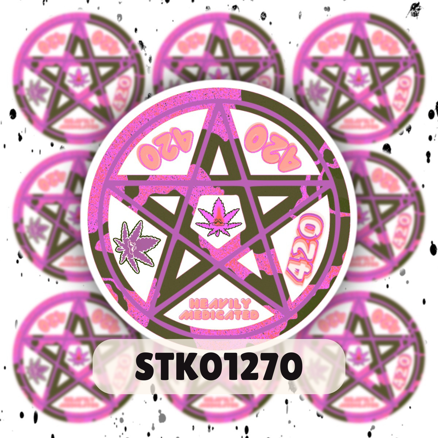 420 Pentacle Sticker