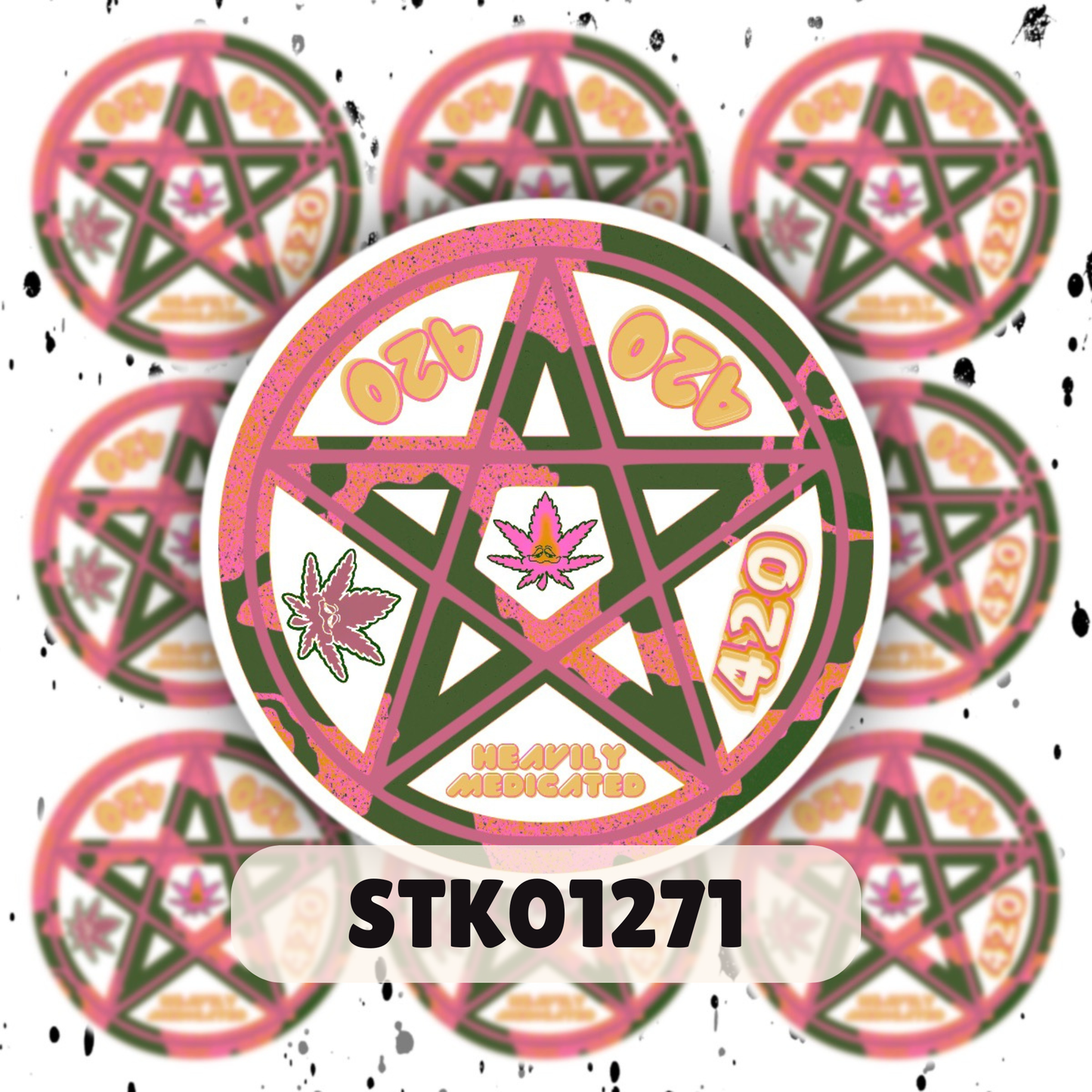 420 Pentacle Sticker