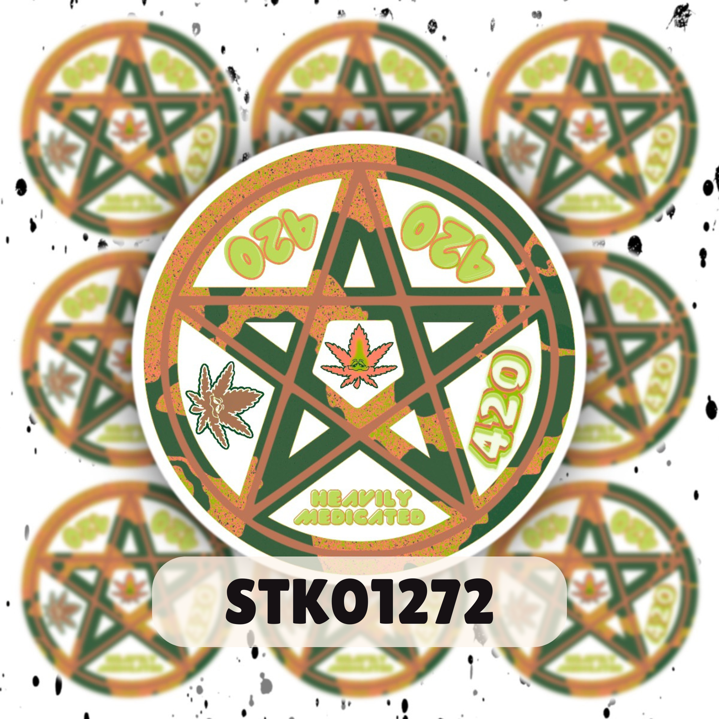 420 Pentacle Sticker