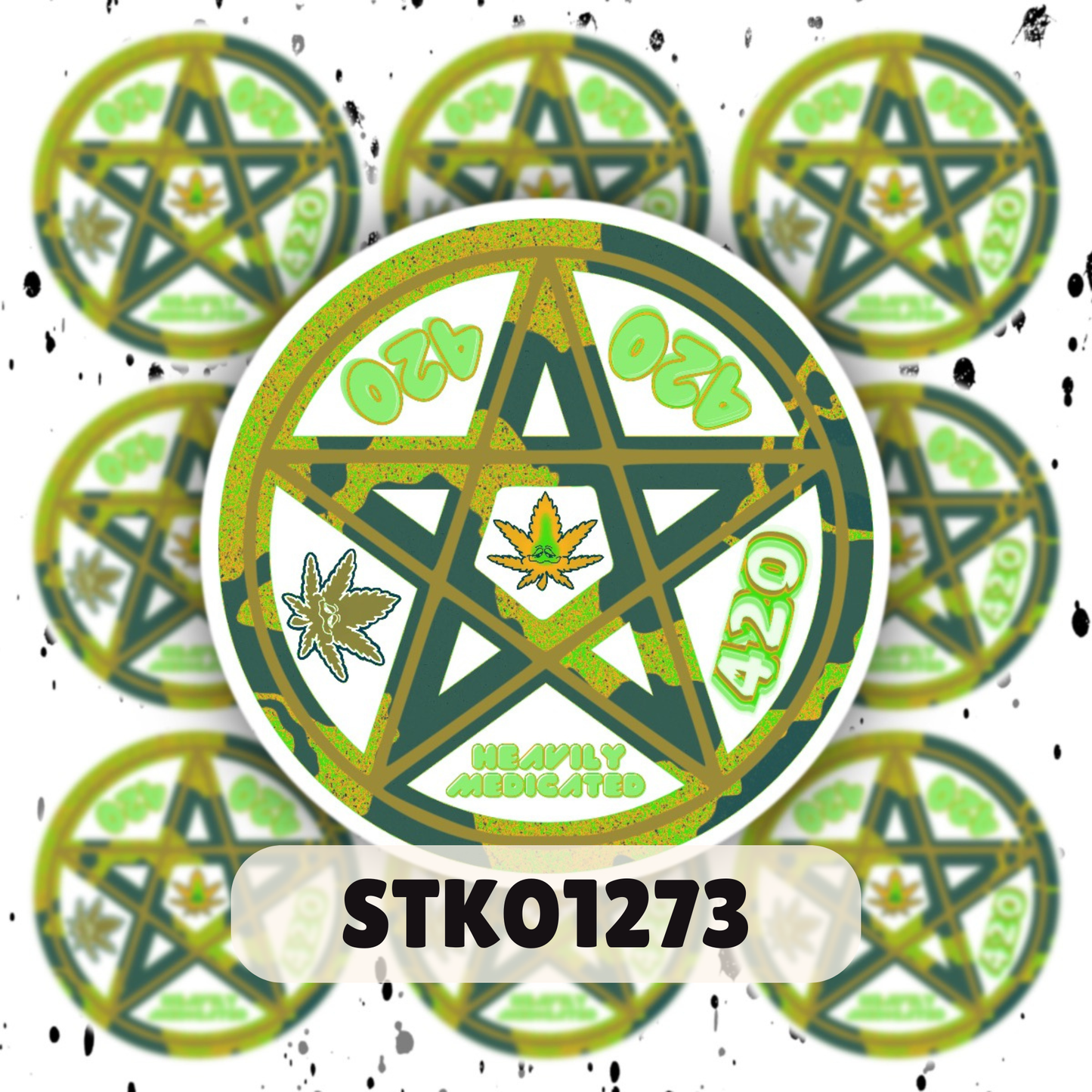 420 Pentacle Sticker