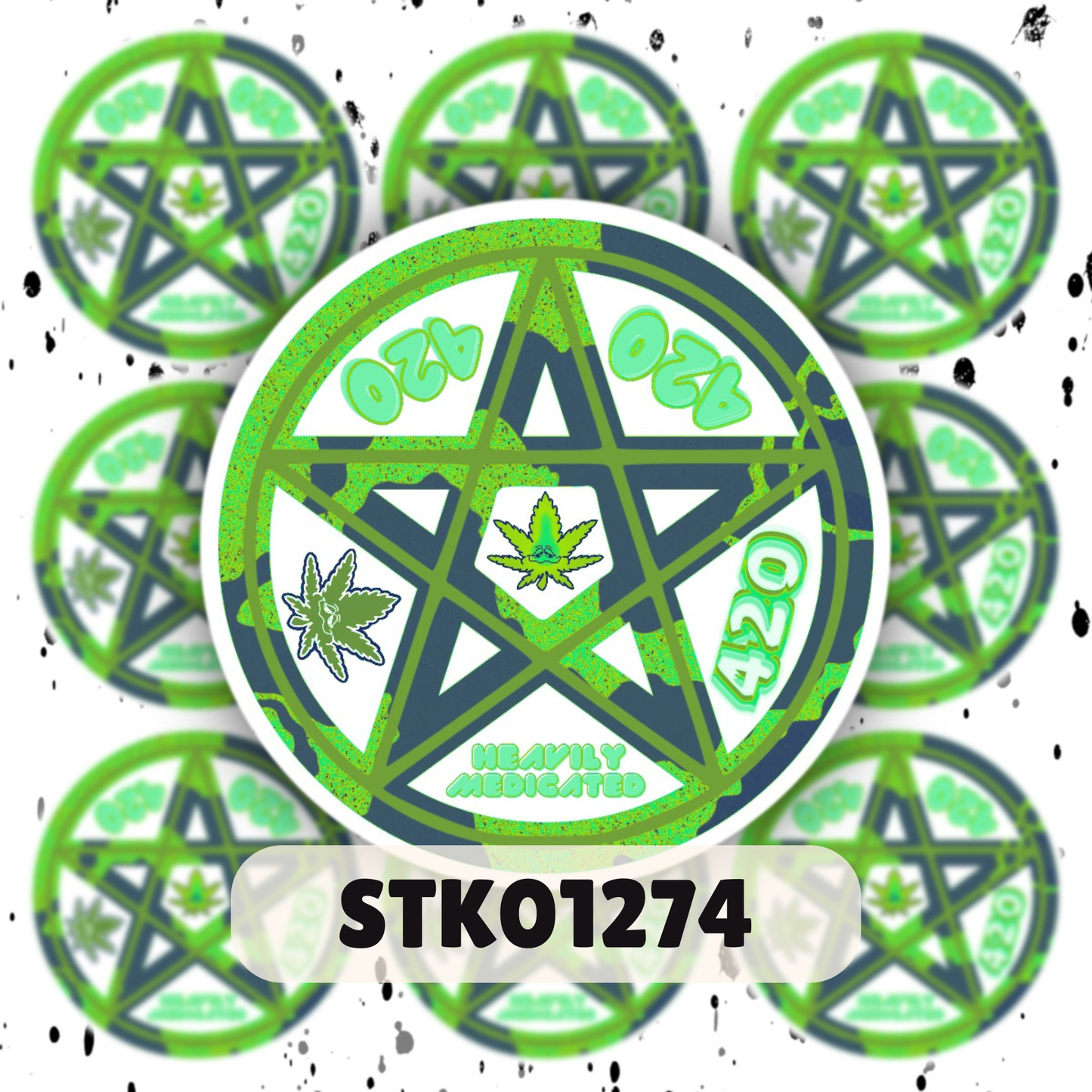 420 Pentacle Sticker