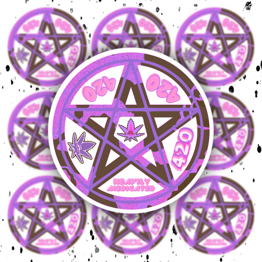 420 Pentagram Sticker