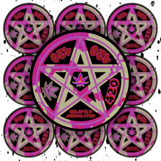 420 Pentagram Sticker
