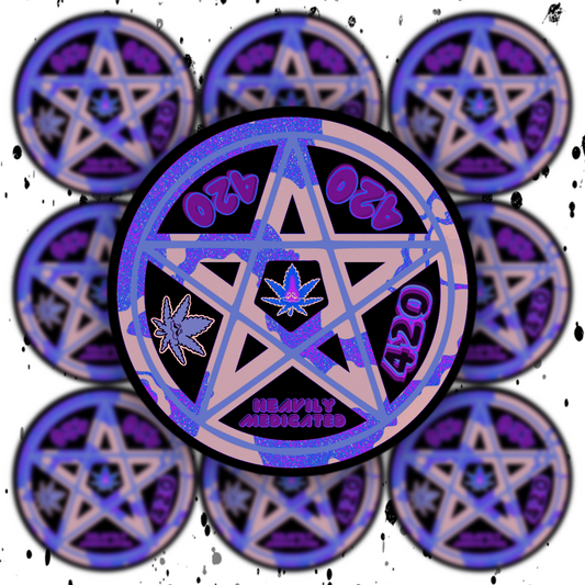 420 Pentagram Sticker