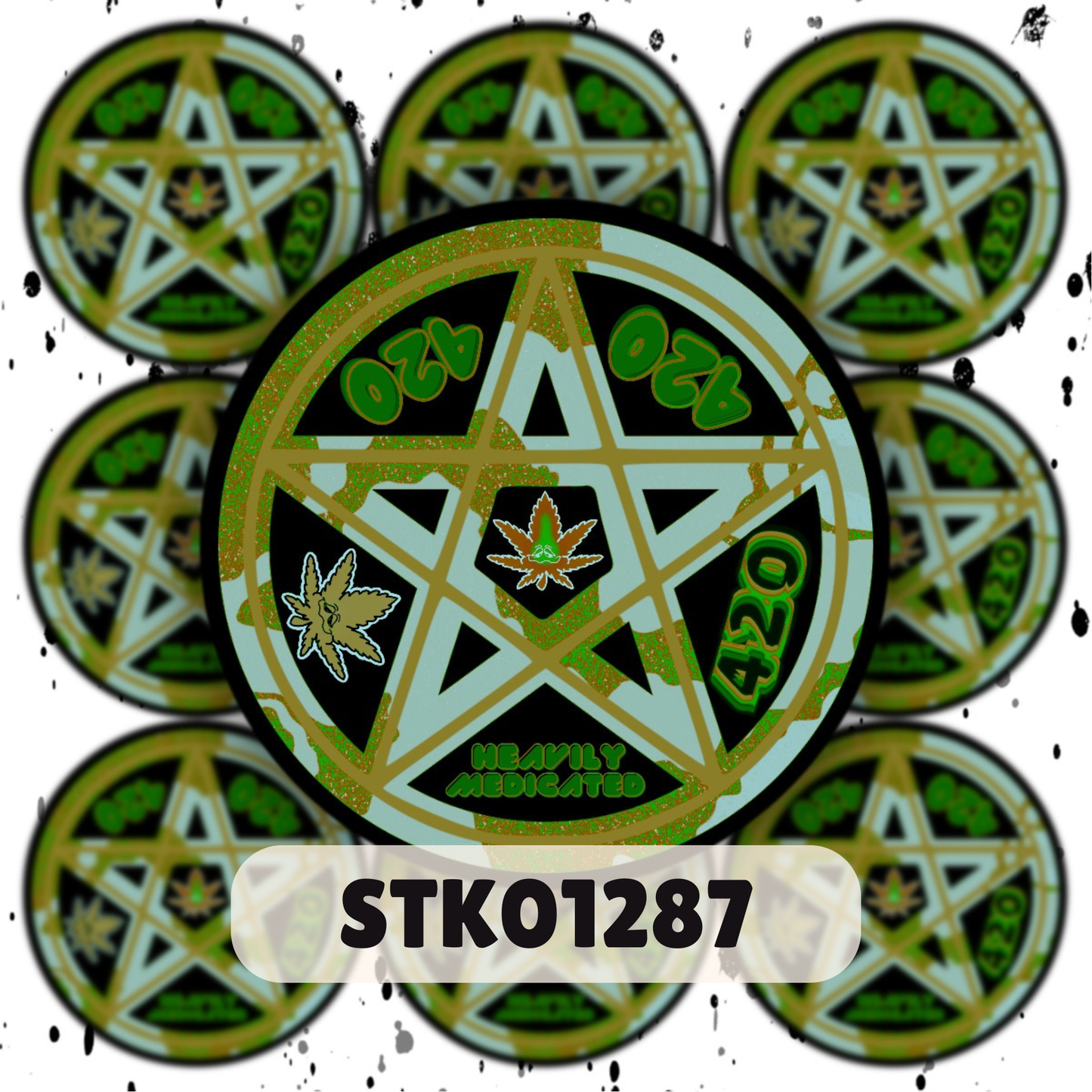 420 Pentacle Sticker