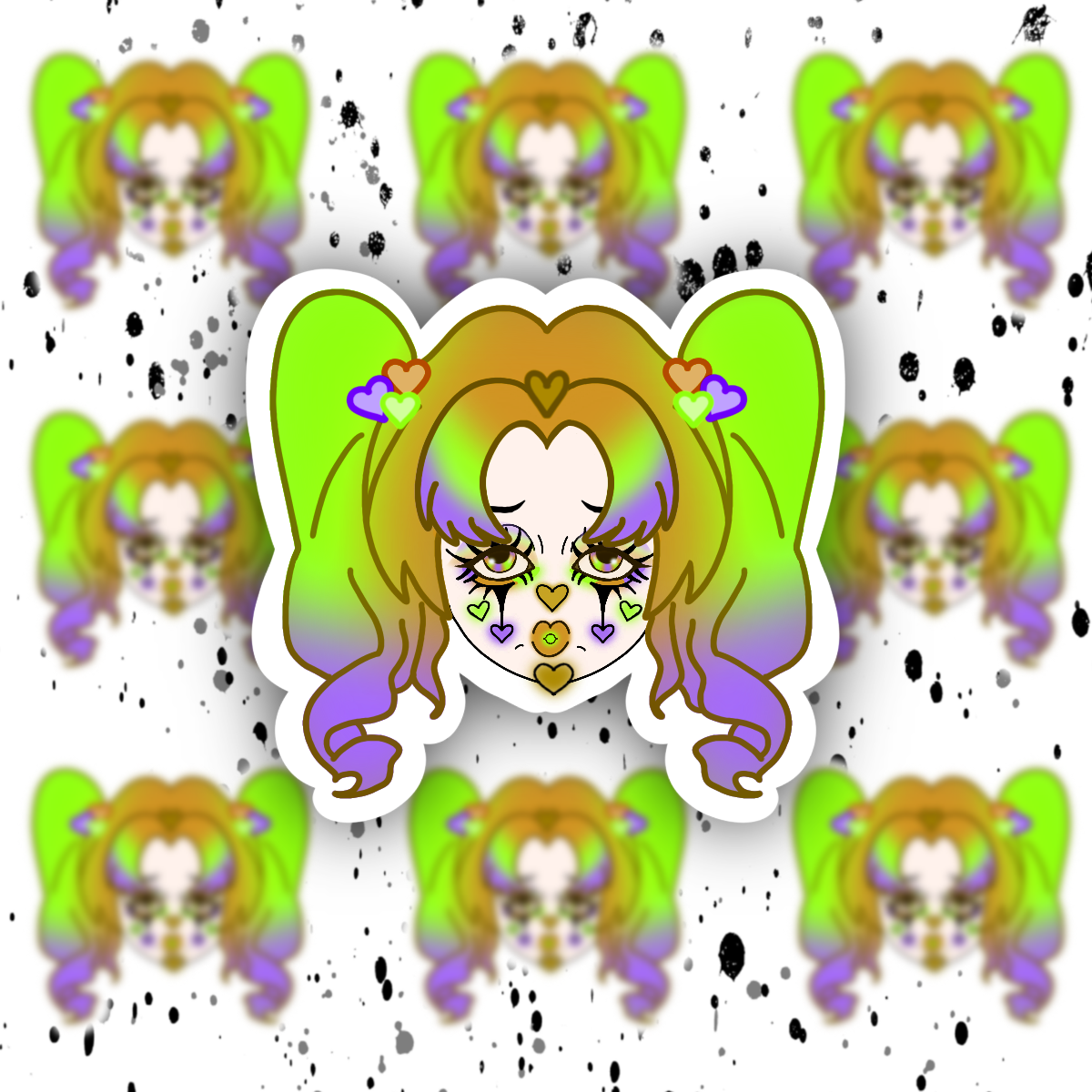 Clown Sticker