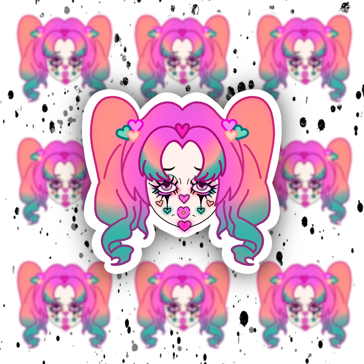 Clown Sticker