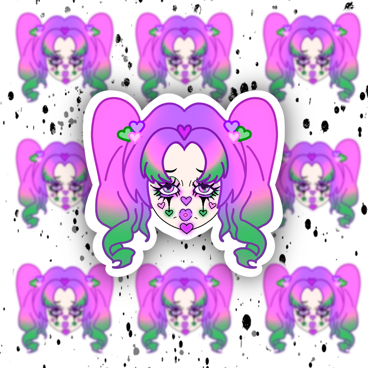 Clown Sticker