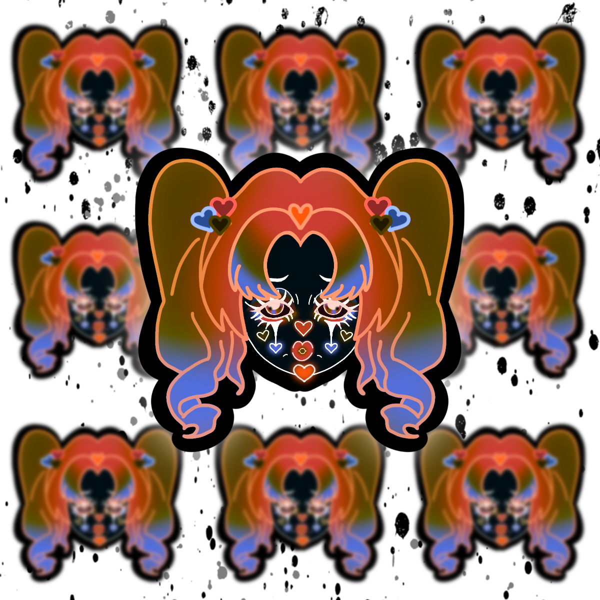 Clown Sticker