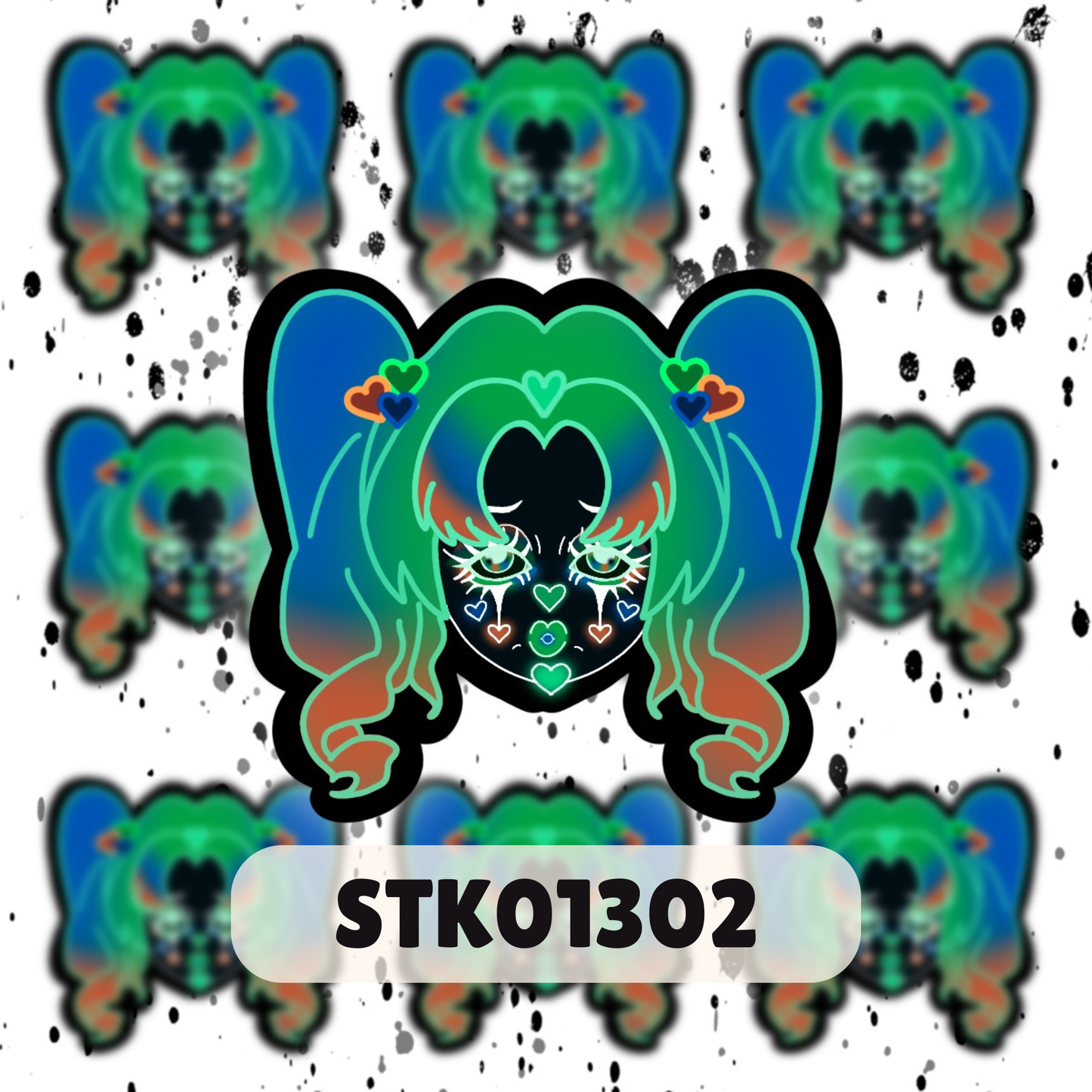 Clown Girl Stickers