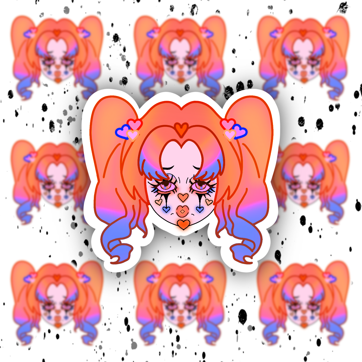 Clown Sticker