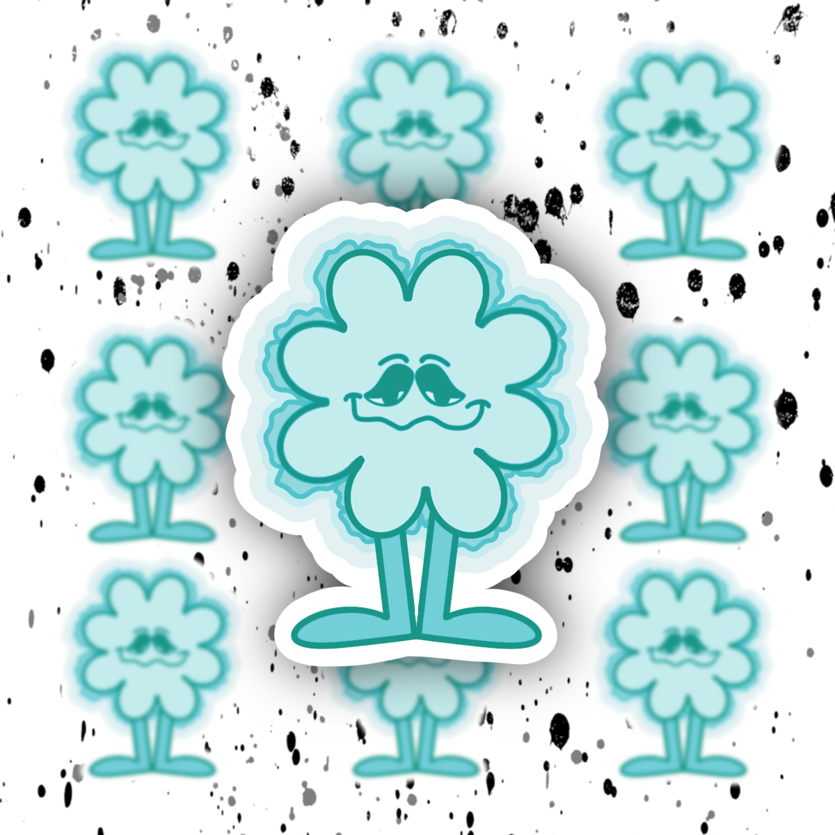 Flower Guy Sticker