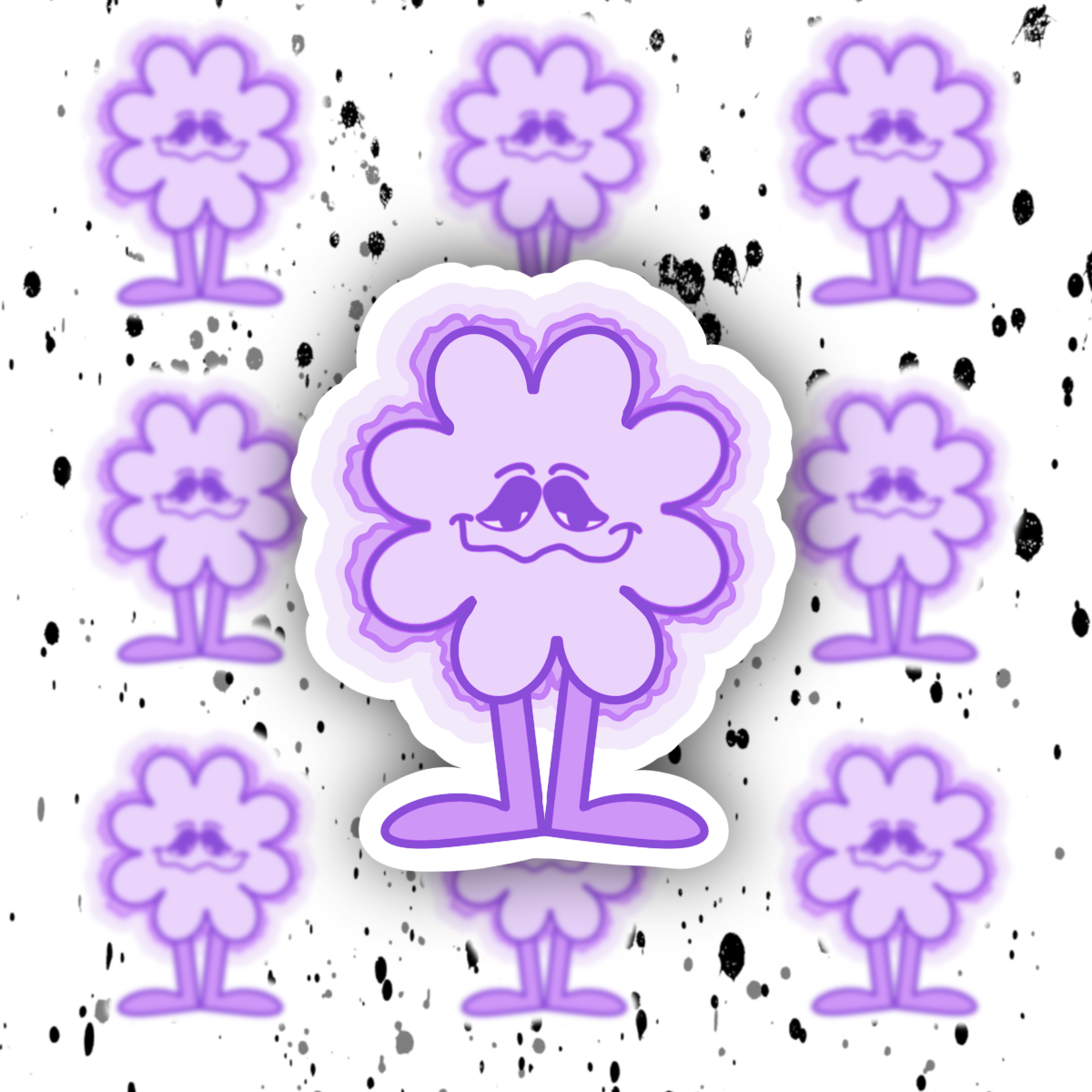 Flower Guy Sticker