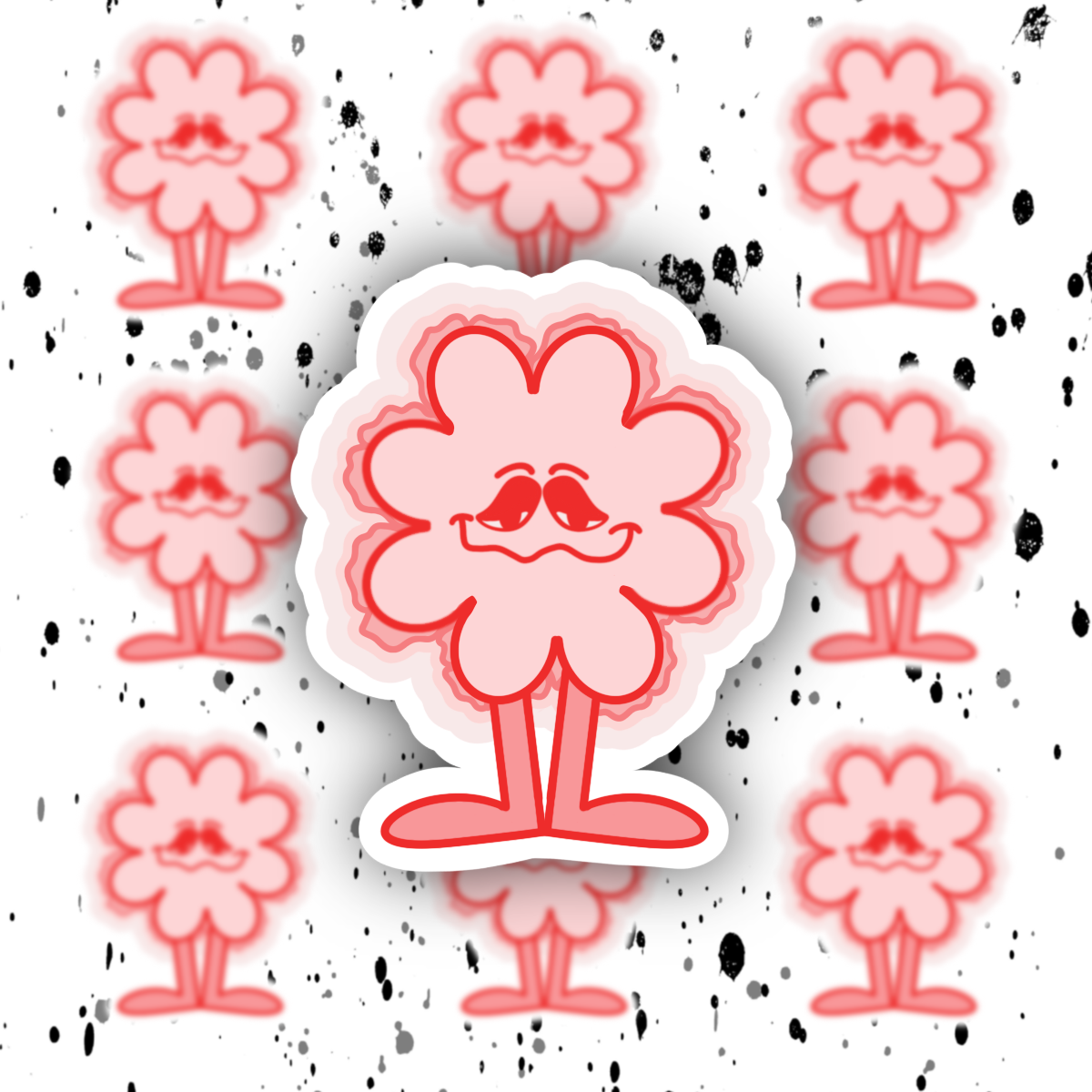 Flower Guy Sticker