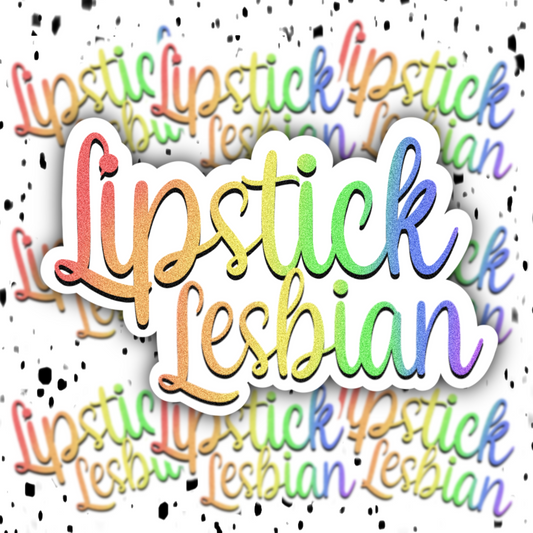 Lipstick Lesbian Sticker