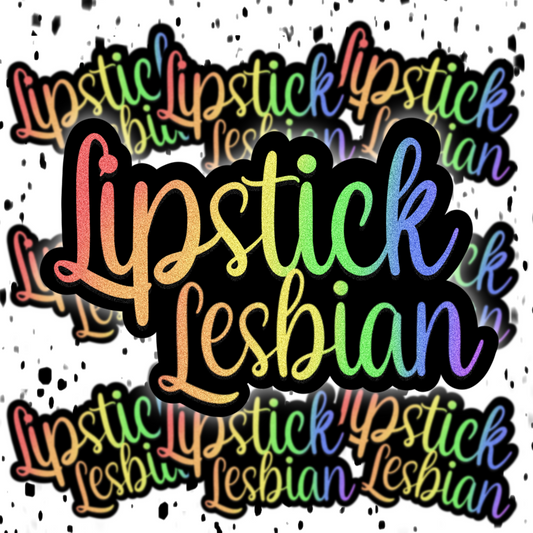 Lipstick Lesbian Sticker