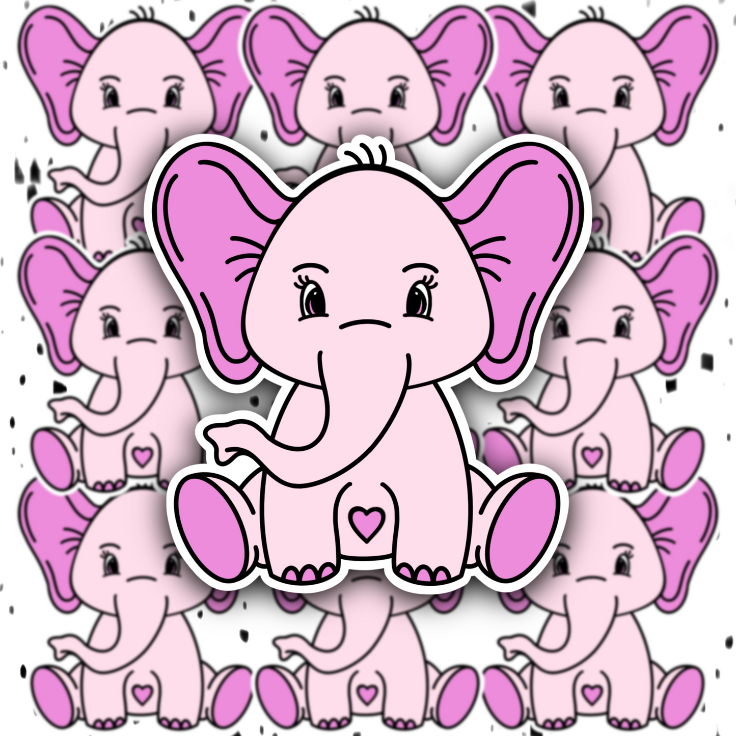 Pretty Elephant Sticker
