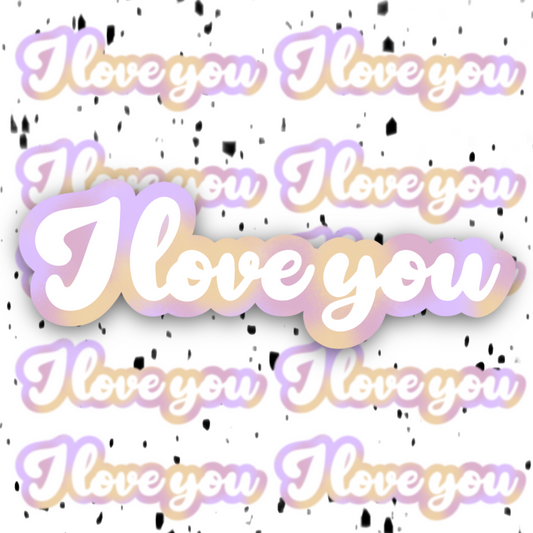 ILoveYou Sticker