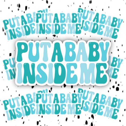 Put A Baby Inside Me Sticker