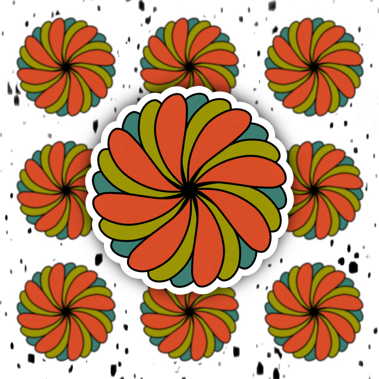 Flower Sticker