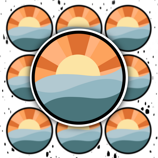 Sunset Sticker