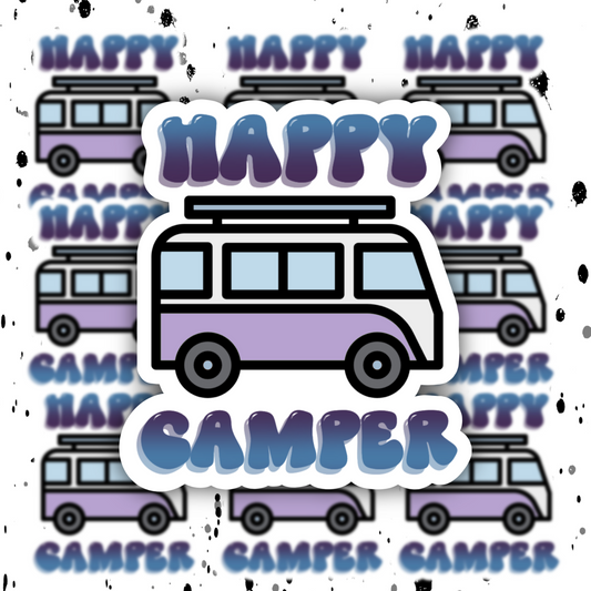 Happy Camper Sticker