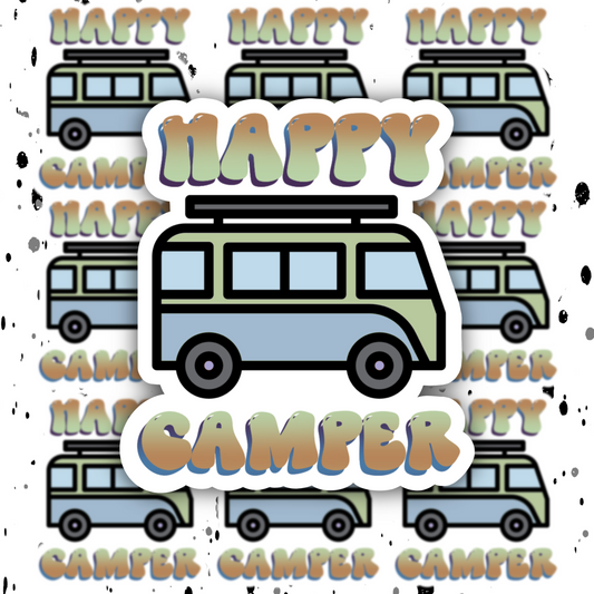 Happy Camper Sticker