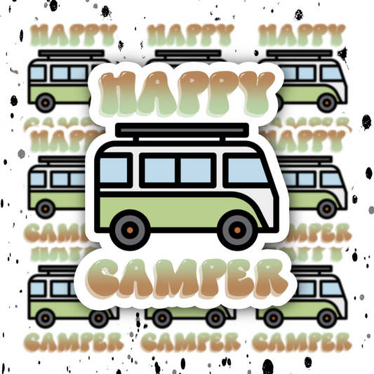 Happy Camper Sticker