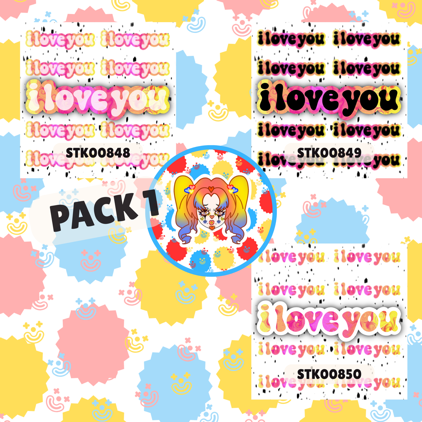 I Love You  Stickers