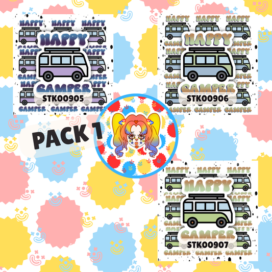 Happy Camper Stickers