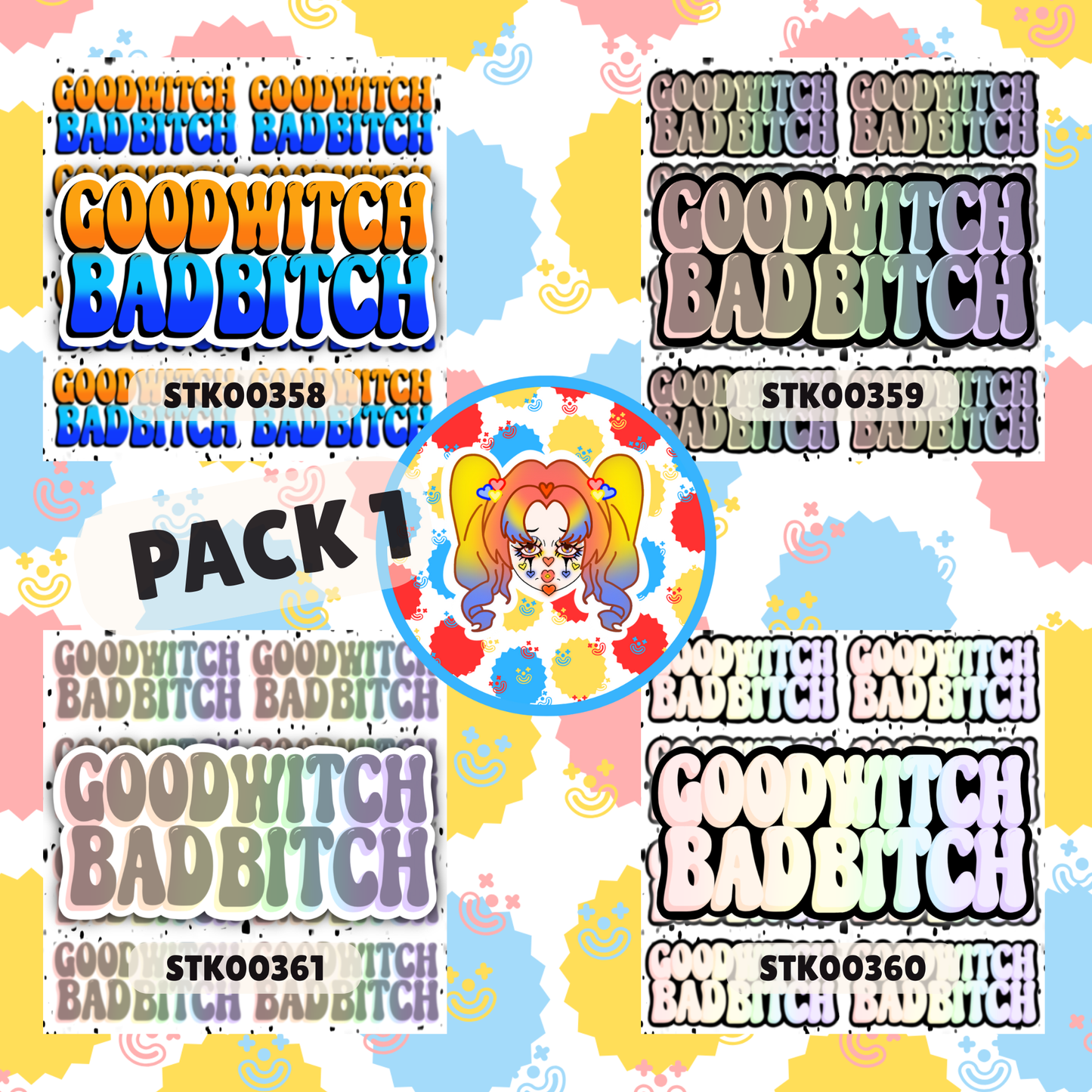 Good Witch Bad B Stickers