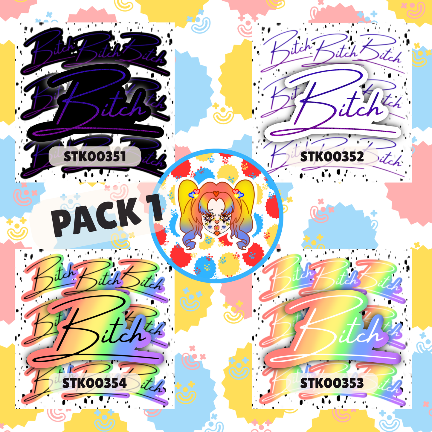 Bitch Stickers- Mature Stickers