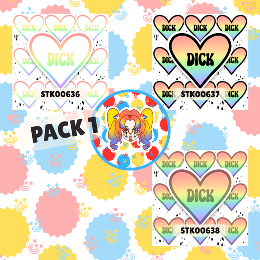 I Love Dihh Stickers