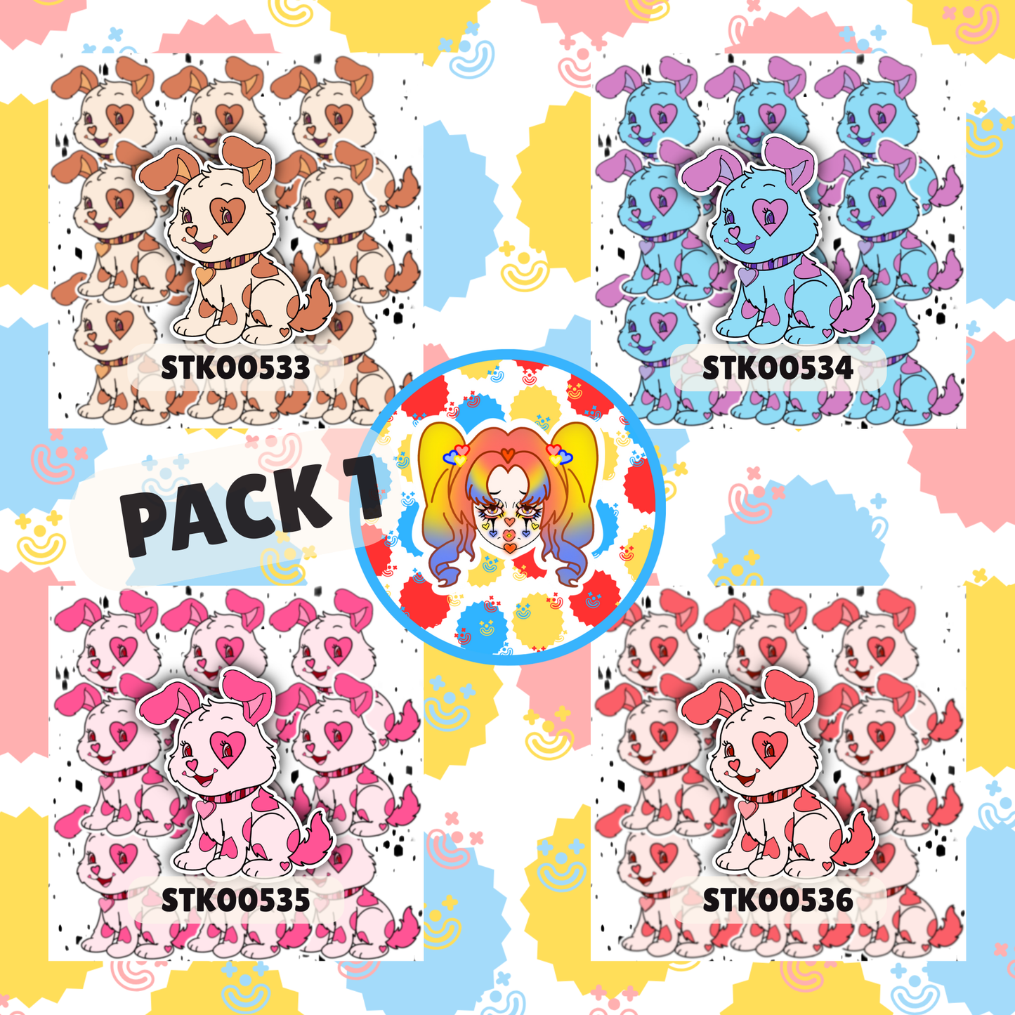 Pretty Puppy Stickers