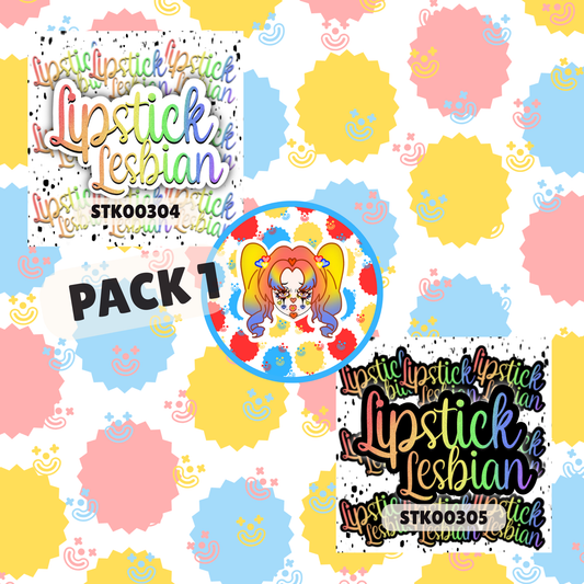 Lipstick Lesbian Stickers - Mature Stickers
