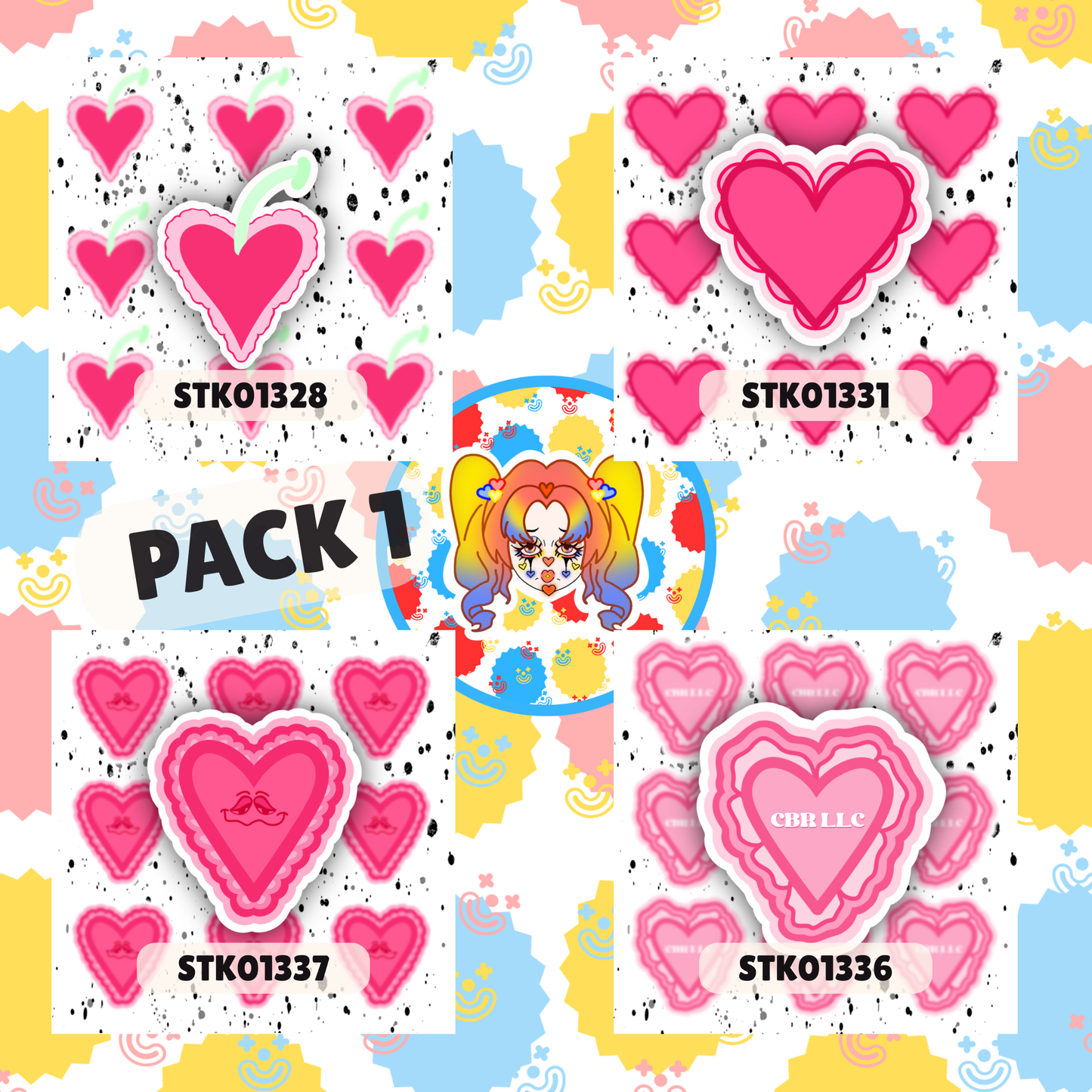 Pinky Pack Stickers