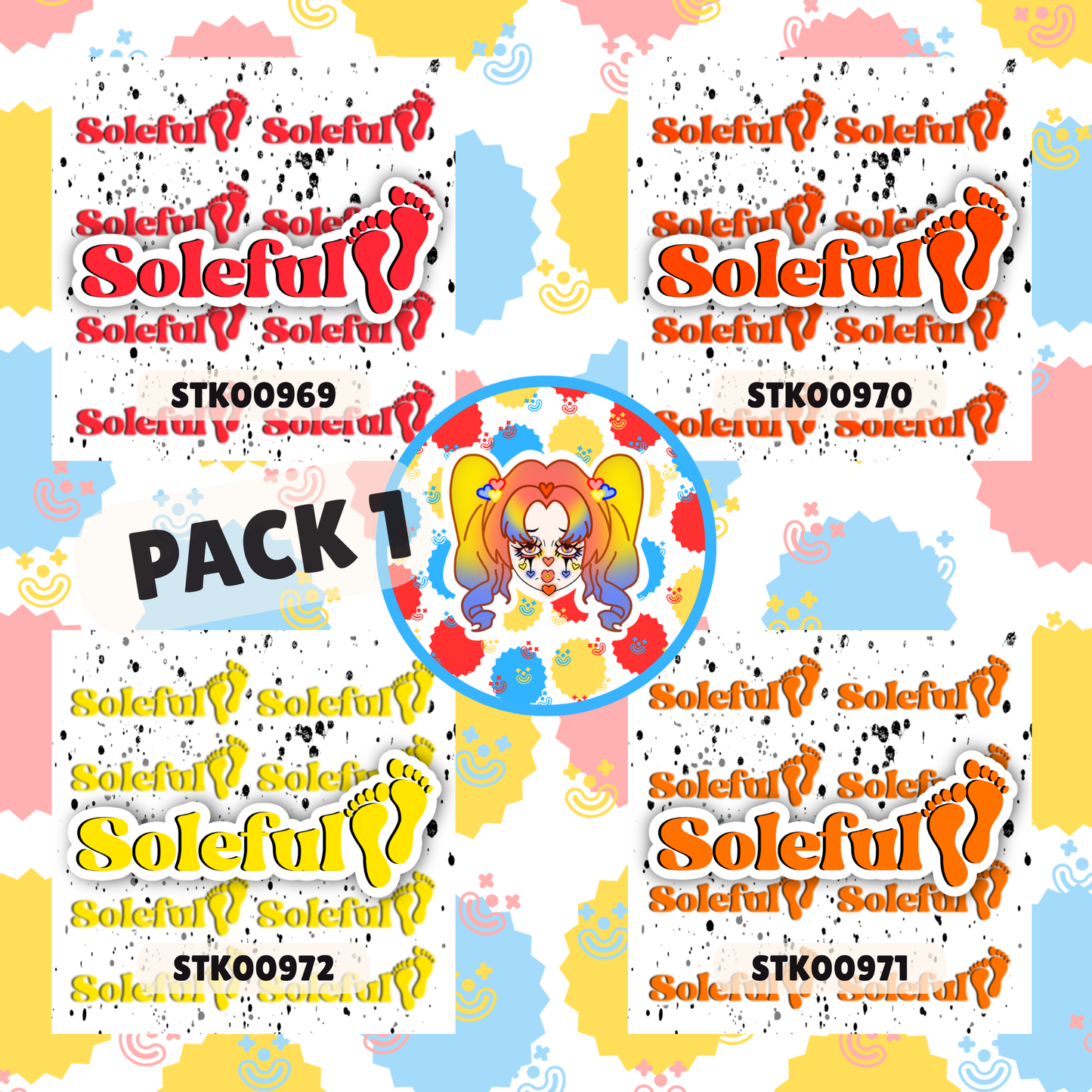 Soleful Foot Fetish Stickers