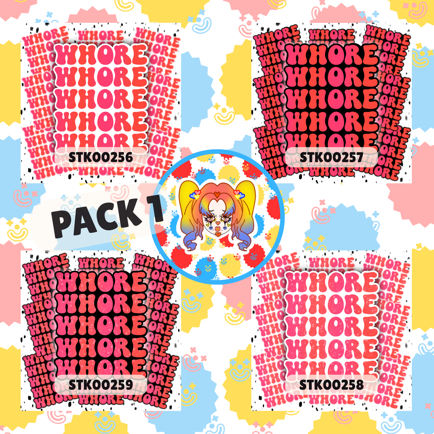 Whore Stickers