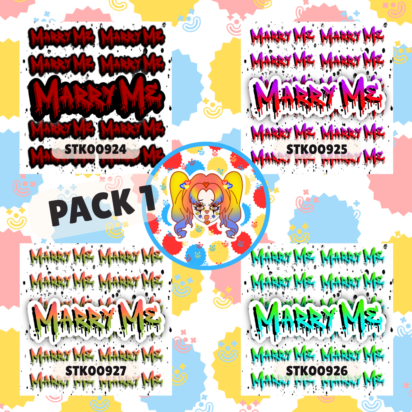 Marry Me Stickers